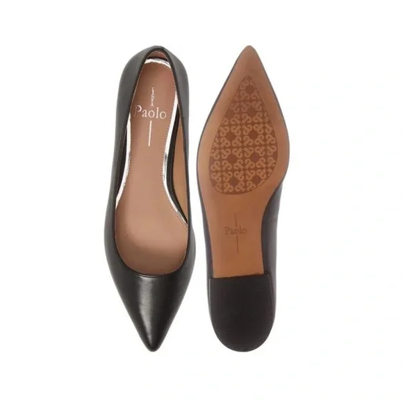 HOT Linea Paolo Flat Pointed Leather Shoes Linea Paolo Pointed
